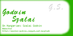godvin szalai business card
